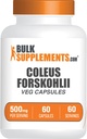 BulkSupplements.com Coleus Forskohlii Extract Capsules - Forskolin Supplement, Forskolin Capsules - Herbal Supplement, Gluten Free, 1 Capsule per Serving, 60 Capsules (Pack of 1)