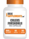 BulkSupplements.com Coleus Forskohlii Extrait Capsules - Supplément Forskolin, Capsules Forskolin - Supplément à base de plantes, Sans gluten, 1 Capsule par portion, 60 Capsules (paquet de 1)