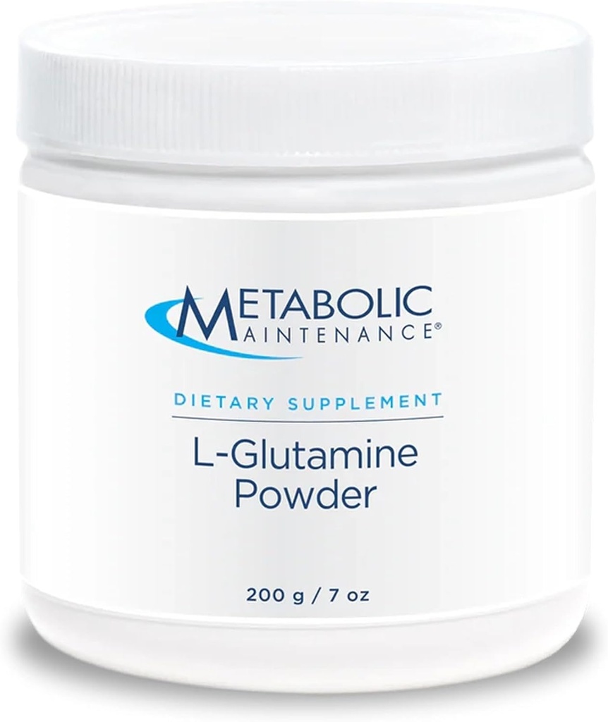 Maintenance métabolique Poudre de L-Glutamine – 1000mg, supplément d'acide amino, mélange de boisson facile, soutient la santé et la récupération Gut pour les femmes et les hommes – Sans aromatisation, 200g (200 portions)