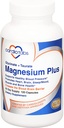 Magnésium Plus – 200 mg de Glycinat de magnésium et Taurat de magnésium pour la pression artérielle, le cœur, le cerveau, le sommeil et l'humeur – Très concentré et bien absorbé - 120 capsules