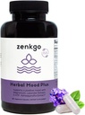 Zenkgo Ashwagandha, 5-HTP, Lavender, Mucuna, L-tryptophan - Mood Support Supplement, Plant-Based, Herbal Mood Plus Helps with Calm Mind & Stress Relief, Emotion Blalance, Positivity (60Ct/30Day)