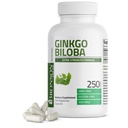 Bronson Ginkgo Biloba Extra Strength Supports Cerveau Fonction & Support Mémoire, 250 Capsules Végétariennes