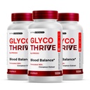 (3 Pack) Glyco Thrive Capsules - Advanced GlycoThrive Blood Support Supplement for Healthy Circulation, Official Glycogen Support Pills with Premium Ingredients for Overall Wellness (180 Capsules)