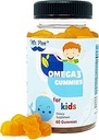 60 Gummies 2 Mois Fournitures $ Tastey Orange Flavor $ 4+ Years $ Omega-3 avec EPA & DHA, Omega 3 pour les enfants, Omega 3 Gummies, Gummies huile de poisson, Omega-3 Acides gras Gummies