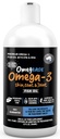 Huile de poisson Omegease pour chiens et chats - Plus fine pour les animaux de compagnie Omega 3 pour chats et chiens - Supplément pour la peau et le manteau, démangeaisons, moulures, articulations et santé immunitaire - 100% huile de poisson Omega pur avec EPA et DHA (32 oz)