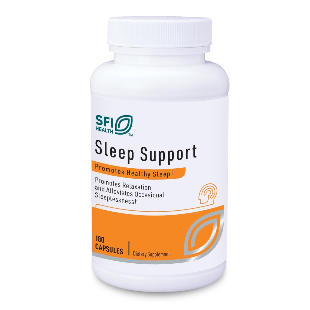 SFI Health Klaire Labs Stress Support Complex - Adaptogenic Blend with GABA, L-theanine & Valerian, No Dairy or Wheat (180 Capsules)
