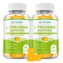 L-Theanine Gummies, 400mg l'theanine Chewable Supplement with Ashwagandha, GABA, Lemon Balm, 5-HTP, Vitamin B6, Support Zzz, Relax & Emotion, Vegan, Non-GMO, Sugar Free, Pineapple Flavor, 120 Count