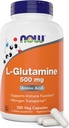 Maintenant L-Glutamine 500mg 300 Capsules de Veg - Supplément non-OGM - Lglutamine Vegan Caps