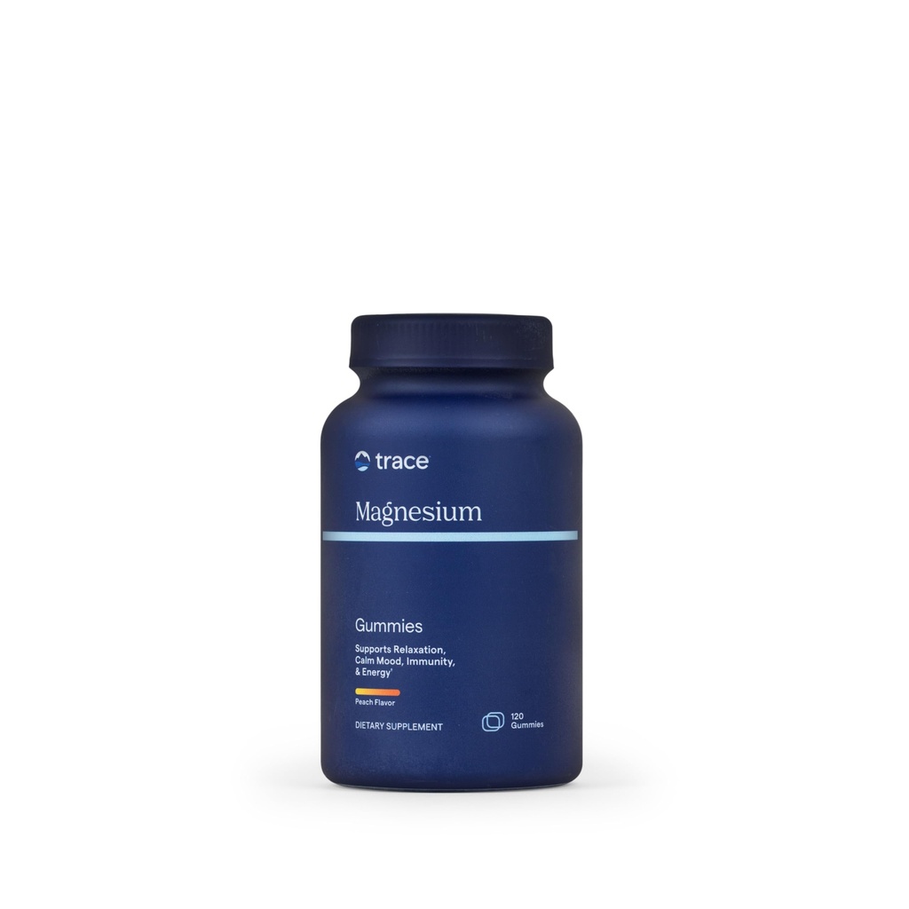 Trace Minerals Magnésium 84mg - Supplément Magnésium à croquer pour la santé des os et du coeur - Soutien du système immunitaire - Aides Relaxation et sommeil sain - Tangerine, 120 Gummies (120 portions)