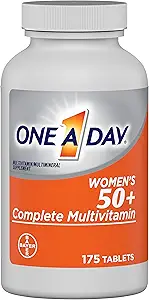 Un jour Femmes 50+ Multivitamines, supplément avec la vitamine A, vitamine C, vitamine D, vitamine E et zinc pour le soutien de la santé immunitaire, calcium et plus , Comprimé, 175 Compte