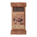 MUSH Protein Bar - Double Chocolate Chip - 15g Protein, Good Source of Fiber, Gluten Free, No Refined Sugar, Sustained Energy, 2.3 OZ