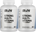 BARE PERFORMANCE NUTRITION, BPN Strong Multi-Vitamin, Foundational Health, Improved Mood and Sleep, Adaptogens, Improved Cognitive Health (Pack of 2)