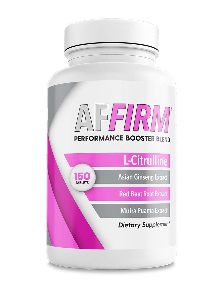 AFFIRM Booster d'oxyde nitrique pour les femmes Dietary Supplément 750mg 150 Comprimés (75 jours d'approvisionnement)
