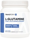 Transformer HQ L-Glutamine en poudre, 500G, 100 portions - Sans gluten, sans OGM