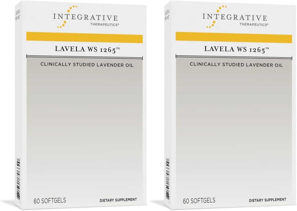 Thérapeutique Intégrative Lavela WS 1265 - Supplément d'huile essentielle de lavande pour le sommeil et le stress* - Sans lait - 120 Softgels (120 portions)