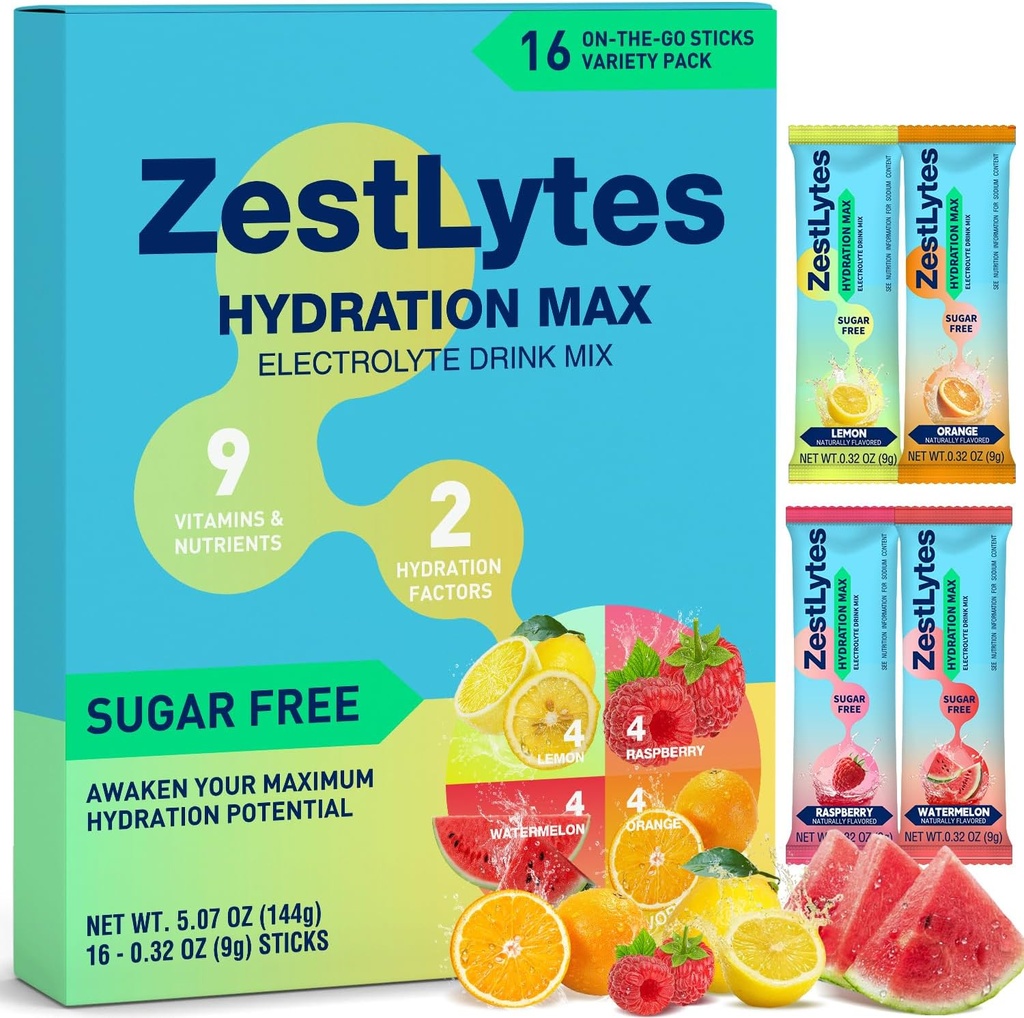 Mélange de poudre de saveur de fruits salés, mélange de poudre d'électrolyte, mélange de boisson IV liquide tous les jours pour la réhydratation sans sucre max.