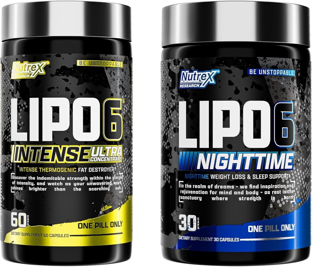 Nutrex Recherche Lipo 6 Intense et la nuit AM / PM Bundle