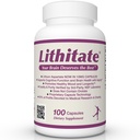 Lithium Aspartate 10mg=$ soutient la fonction cognitive et la santé du cerveau avec le vieillissement=$ Certifié NSF=$ favorise la clarté mentale, l'humeur saine et la longévité=$ Supplément naturel=$100 Capsules