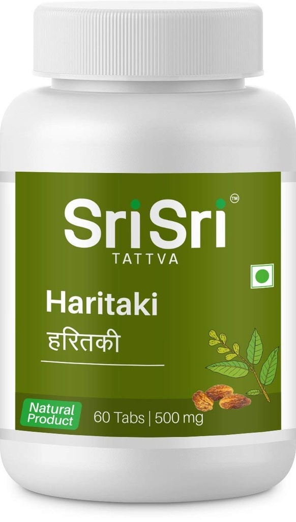 Sri Sri Tattva Haritaki 500Mg Tablet - 60 Count X 2
