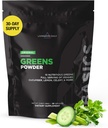 Livingood Daily Basic Greens Powder, Super Greens Drink Mix with Spirulina, Broccoli, Kale, Wheat Grass & Chlorella, Organic Vegetable Blend, Vegan, Gluten Free, Non GMO, 30 Servings