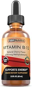 Extra Strength 6000mcg Vitamine B12 gouttes liquides sublinguales - méthylcobalamine, VIT B 12 supporte l'énergie, l'absorption maximale, 60 portions, non-OGM, végétalien amical, fabriqué aux États-Unis