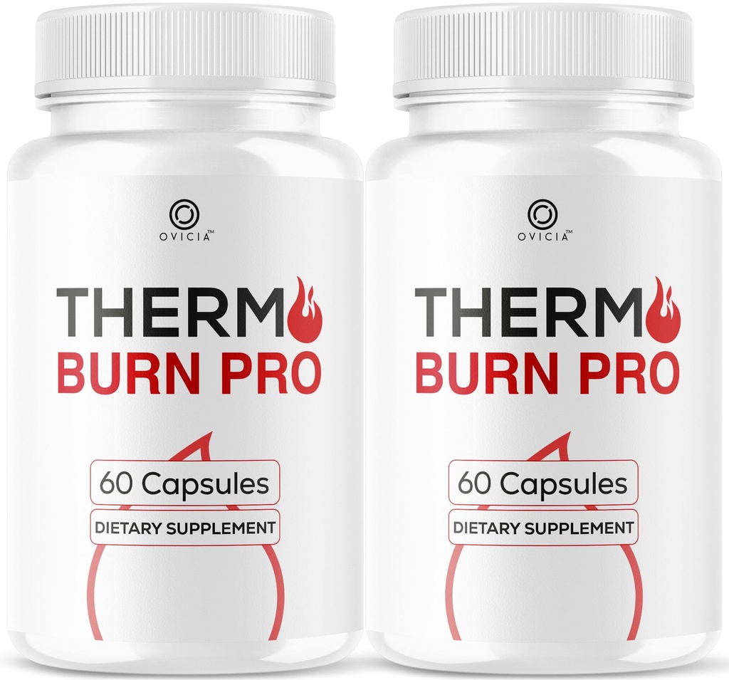 (2 Pack) Thermo Burn Pro Capsules - Official Thermoburn Pro Pills Advanced Support For Maximum Strength With Natural Ingredients Vitamins ThermoburnPro For Health & Wellness, 120 Capsules For 2 Months