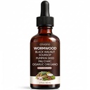 Wormwood Black Walnut Clove Detox Drops, Black Walnut Wormwood Gut Cleanse, with Garlic, Oregano, PAU D'arco, Soursop, Pumpkin Seed Extracts, Support Gut & Digestion Balance, 2fl oz