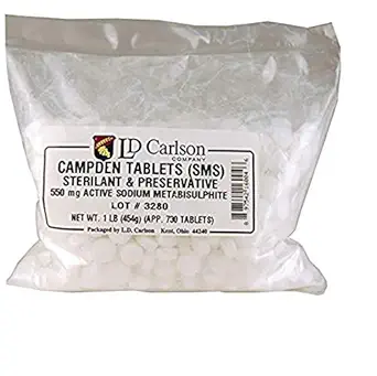 LD Carlson - Comprimés de sodium Campden - 1 lb