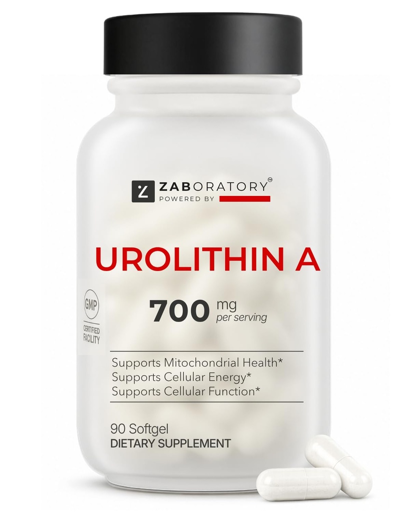 ZAB Urolithin A Supplement 700mg Per Serving, 90 Capsules, 45 Servings