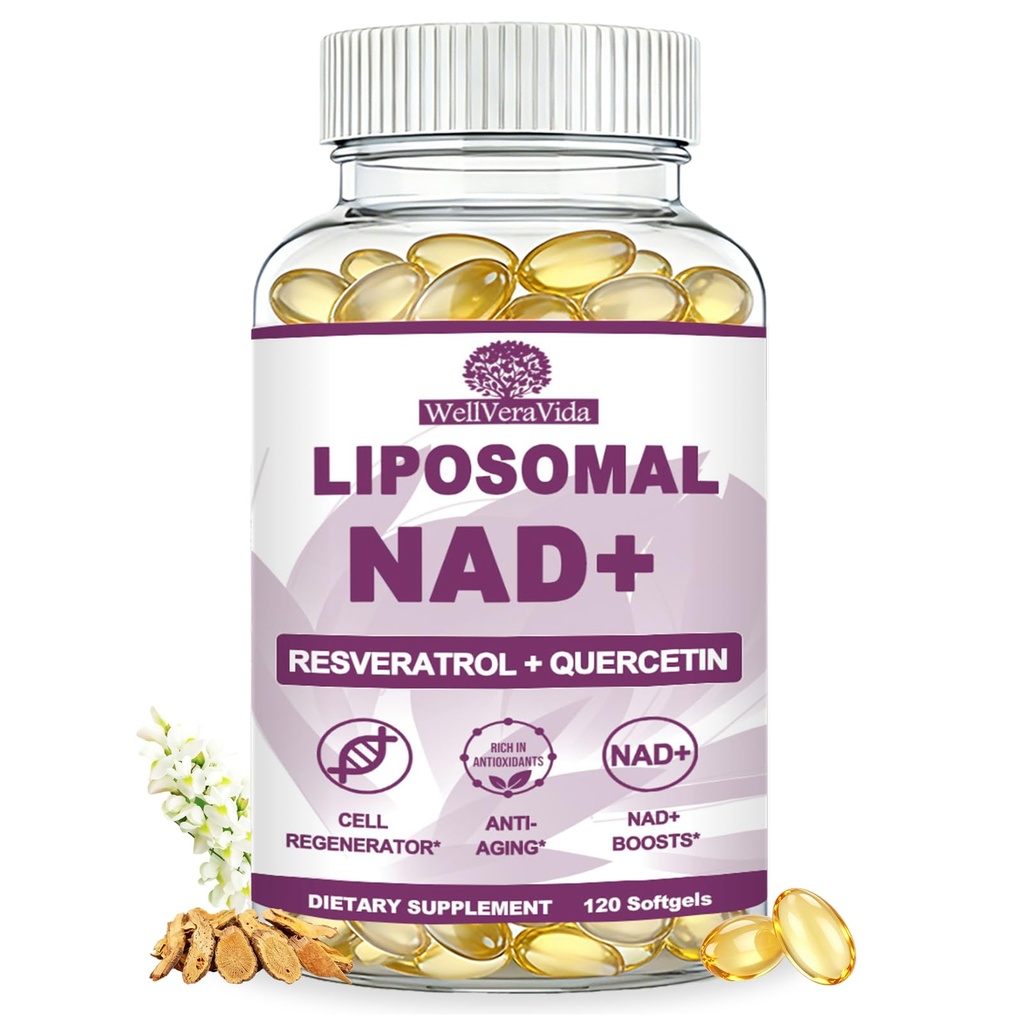 NAD+ Supplement for Women, Liposomal Nad Plus Resveratrol, NMN Alternative