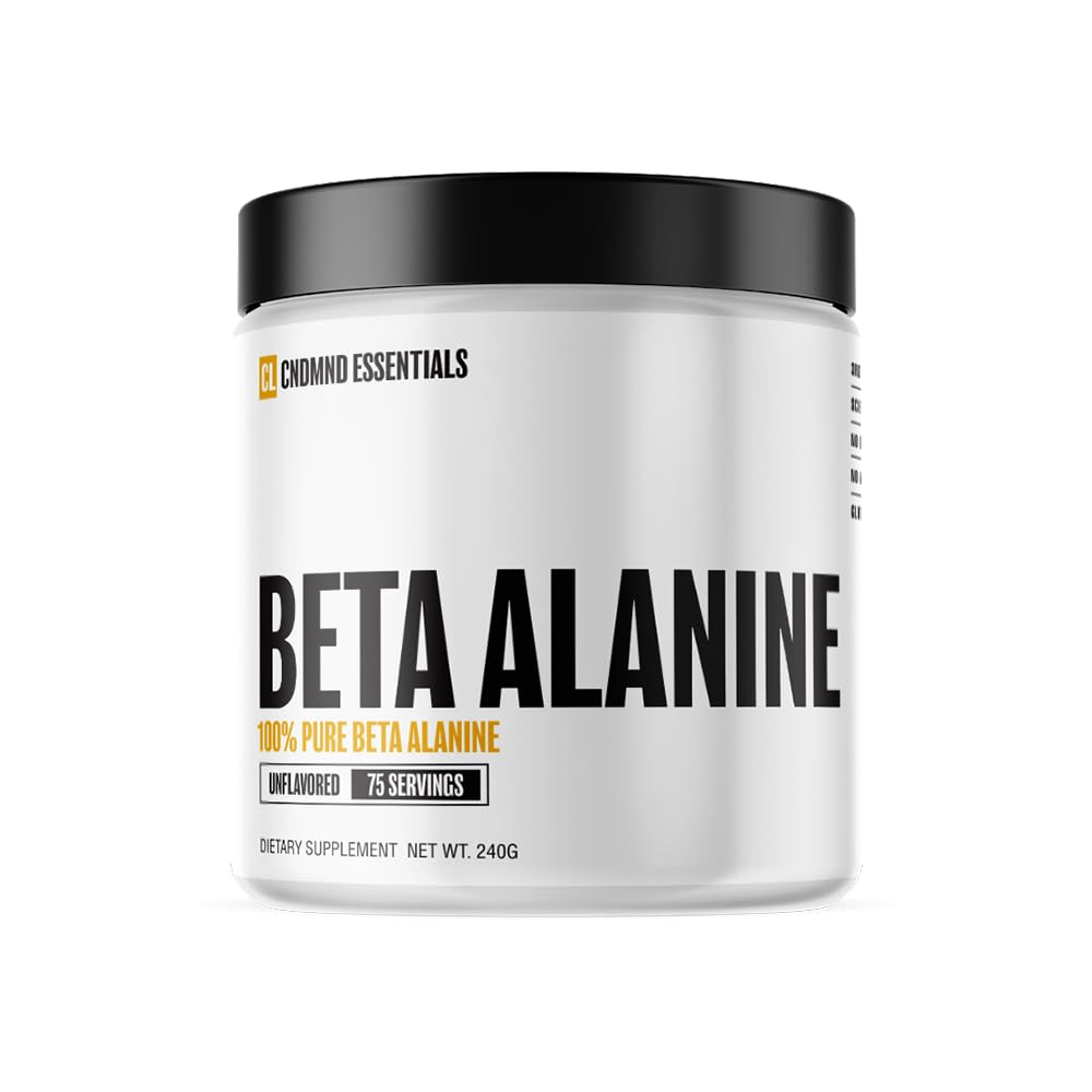 CONDEMNED Labz 100% Pure Beta Alanine Powder | for Muscular Endurance & Recovery | No Fillers or Additives | Gluten Free, Non GMO | 75 Servings (Unflavored)