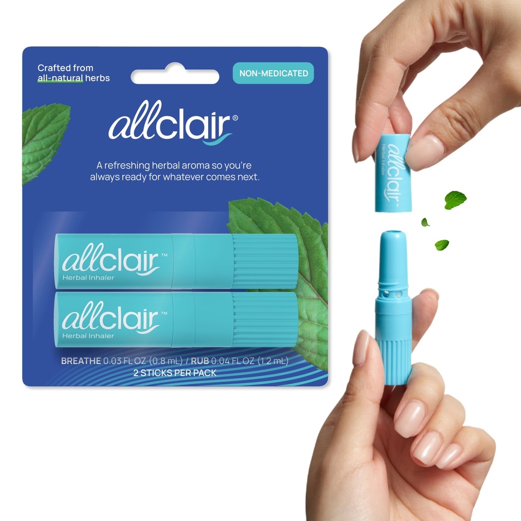 Inhalateur de soulagement de la nausée - Prenez le contrôle de la maladie du mouvement, de la maladie du matin, des médicaments, du stress - Voyage rapide, naturel, sans médicament, non-navigant et portable essentiel - Pack de 2 inhalateurs