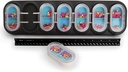Organisateur hebdomadaire de pilules EQUADOSE, cas Jumbo Vitamine 7 jours extra grand avec des pods amovibles, porte-médicaments surdimensionnés pour un voyage facile et une gestion quotidienne de la santé, voyage amical
