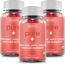 WellPath Pure Organic Pomme Cider Vinegar Gommies from The Mother (3 Pack) - Fabriqué avec du gingembre pour la santé Gut.