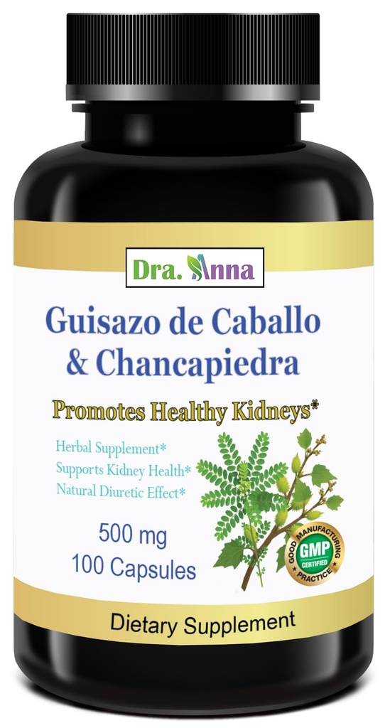 Guisazo de Caballo & Chancapiedra, Natural Dietary Supplement for Wellness Support, 100 Capsules