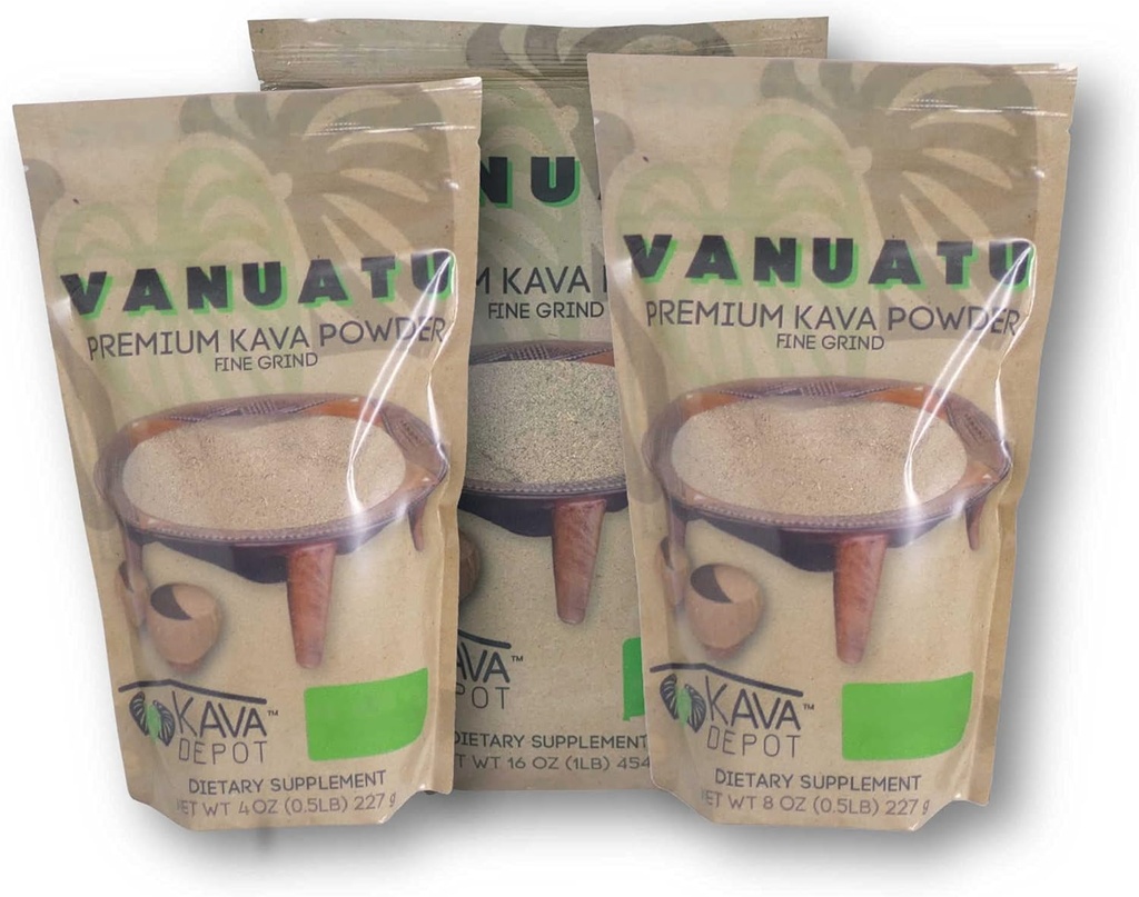 Vanuatu Kava - Dépôt de Kava (racines latérales, 16 oz)