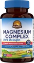 Vitalitown 10 en 1 Supplément complexe de magnésium - 400mg Magnésium élémentaire Chélaté avec Glycinat, Citrate, Malate, Taurate et plus - pour l'énergie cardiaque de sommeil - Non-OGM, Vegan, 90 capsules