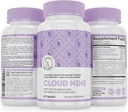 Cloud 9 - All Natural Sleep Aid Supplement - Relaxing Vitamin & Herbal Formula - 10mg Mélatonine Calcium Magnisium L-Theanine 5-HTP GABA St. John's Wort Ashwagandha Chamomile & More 60 Capsules Vegan