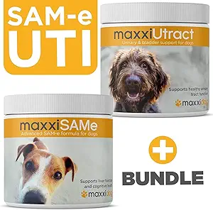 maxxipaws SAM-e UTI Bundle – maxxiSAMe Advanced SAM-e Support for Dogs & maxxiUtract Canine Urinary and Bladder Supplement