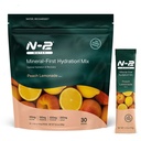 Mineral Hydration Packets – Electrolyte Powder Drink Mix with Calcium, Magnesium, Potassium – No Added Sugar, Natural Ingredients - Peach Lemonade (30 Packets)