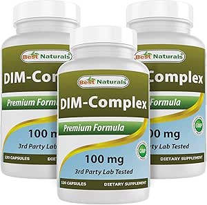 Best Naturals DIM Complex 100 mg 120 Capsules (120 Count (Pack of 3))
