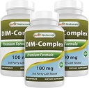 Meilleur complexe DIM naturel 100 mg 120 Capsules (120 Nombre (paquet de 3))