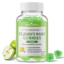St John's Wort Gummies 700mg, Natural Herbal Supplement for Adults & Kids, Support Calm, Relaxation & Brain Health, Vegan, Non-GMO, Gluten Free, Apple Flavor, 60 Count