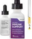 Triguard Plus Concentrate de l'argent colloïdal, extrait de mûrier de Sambucus et extrait de feuille d'olive, 3-en-1 support immunitaire liquide de type Immune Powerful Système Booster de l'Immune.