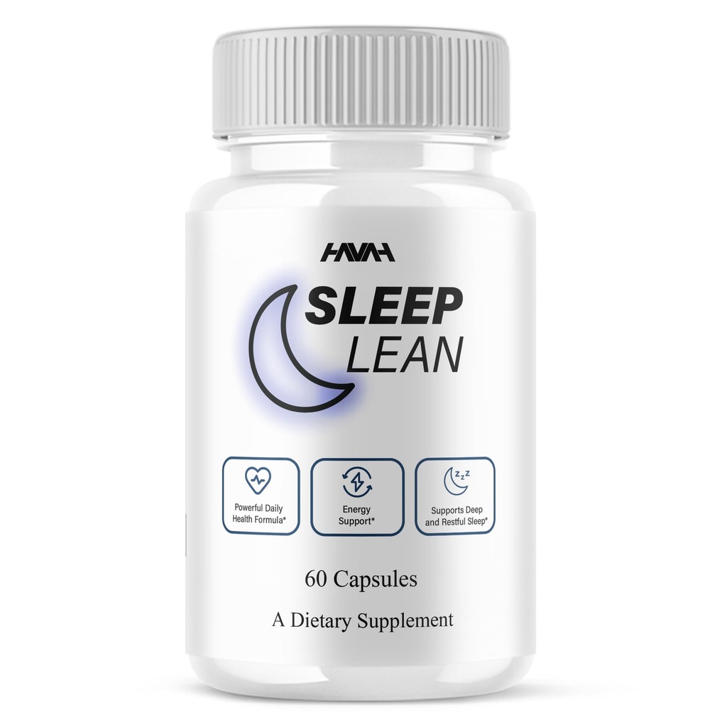 Sleep Lean Capsules, Official Sleep Lean Health and Wellness Supplement Capsules - Maximum Strength, All Natural Sleep Support for Calm and Relaxation, Premium Sleep Support Reviews (60 Capsules)