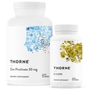 THORNE - Bien-être essentiel - Combo Zinc & Vitamine D3 pour le soutien immunitaire et os - 60 à 180 portions