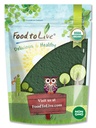 Nourriture pour vivre en poudre de Chlorella biologique, 8 onces — Non-OGM, Kosher, Raw Green Algae, Vegan Superfood, Bulk, Pure Vegan Green Protein, Riche en vitamines et minéraux, Idéal pour boire, Broken Cell Wall
