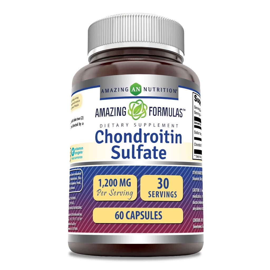 Formules étonnantes Sulfate de chondroïtine 1200 mg par supplément de service