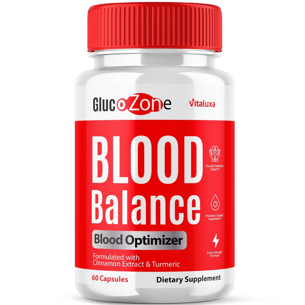 Glucozone Blood Support Capsules - Glucosone Pills Supplement Advanced Formula Support Maximum Strength, Glucolzone for Overall Health & Wellness Premium Blend, Gluco Zone Natural Ingredients (60 ct)