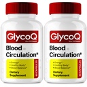 GlycoQ Capsules, Official Glyco Q Blood Support Supplement Pills - Maximum Strength, All Natural Healthy Circulation & Stable Levels, Advanced Formula GlycoQ Health Support Reviews (2 Pack)